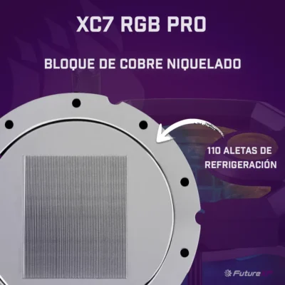 Ranuras de refrigeración internas del CORSAIR HYDRO-X XC7 RGB PRO