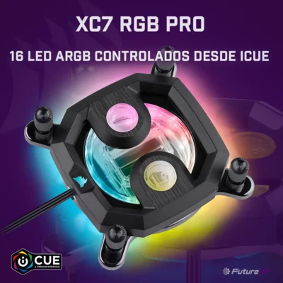 Iluminación RGB del CORSAIR HYDRO-X XC7 RGB PRO