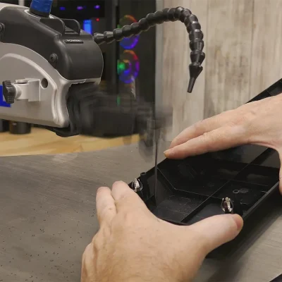 Corte del corver frontal de la caja