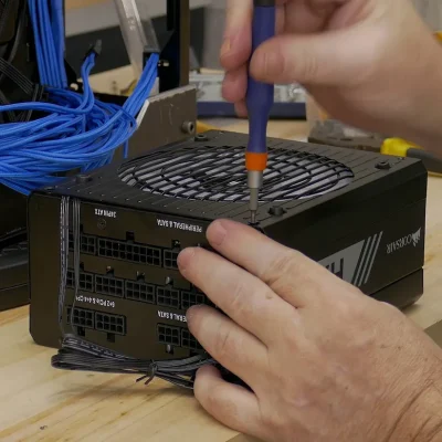 Ensamblaje de la fuente de alimentacion