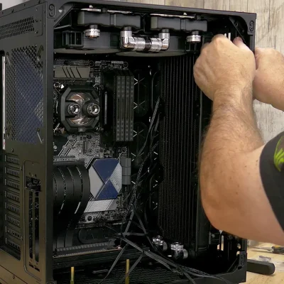 Instalacion del radiador frontal de 360mm