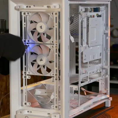 Desmontaje de los ventiladores frontales