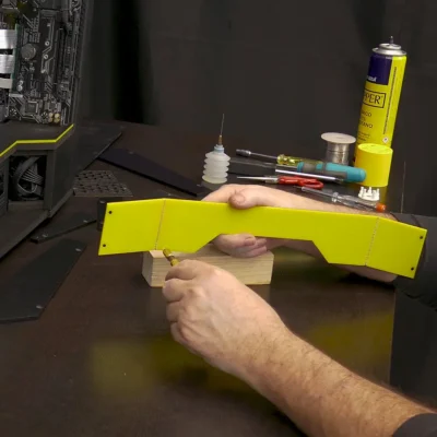 Moldeamos PCV para hacer las cubiertas del PC mod Z1 de Corsair